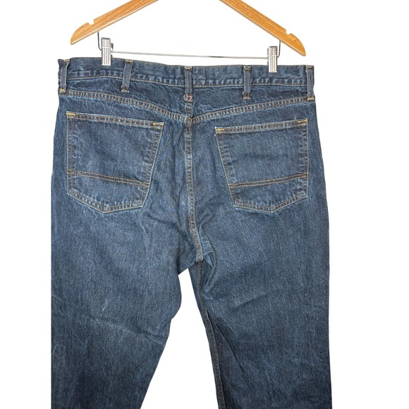 Arizona Jeans Co‎ Mens Loose Straight Fit Dark Wash Denim Jeans Size 40x30 - Picture 4 of 9